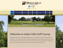 Tablet Screenshot of indianhillsgc.com